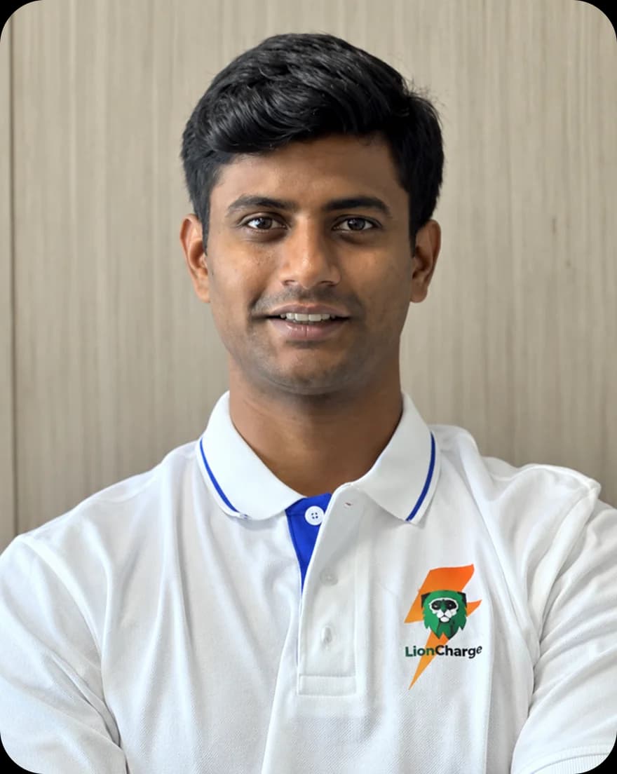 GV Saiveer Reddy, Co-Founder and CEO of LionCharge
